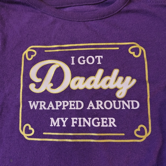 "Daddy Wrapped Around Finger" (Garanimals) Gerber Fairy Tale 1pc Open Feet - Picture 3 of 5